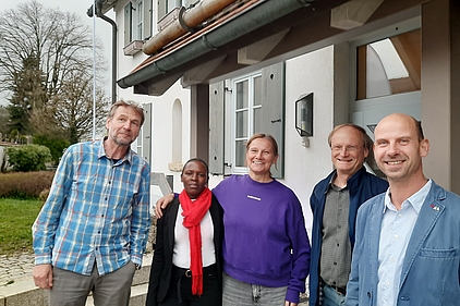 von links: Harald Kirsten (ÖDP), Elizabeth Mwikya (SAVALION), Dr. Silke Bollmohr (INKOTA), Martin Ballmann (ÖDP), Johannes Schreiber (AbL)